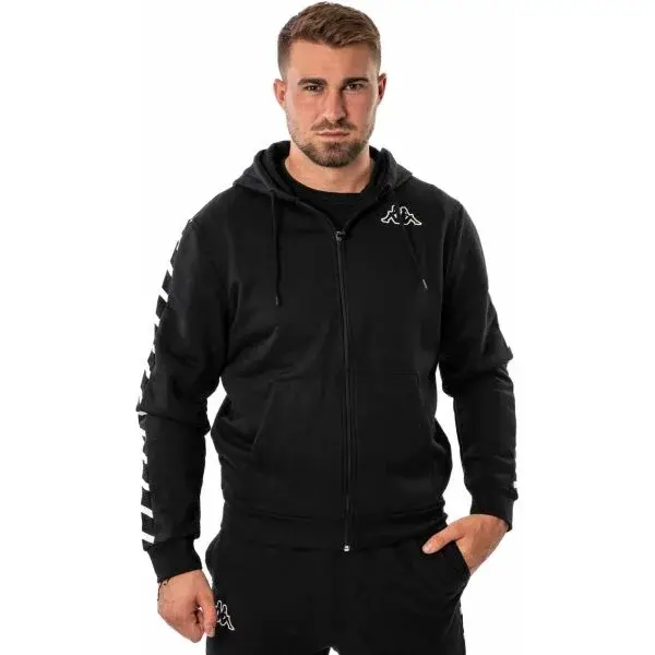 Kappa LOGO IFAMO Pánska mikina, čierna, veľkosť