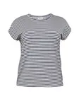 Vero Moda Curve Tričko 'AYA'  tmavomodrá / biela
