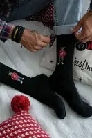 Pánské ponožky s medvědem ve svetru