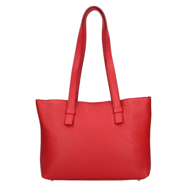 Dámská kožená kabelka Italia Azalea - červená