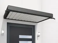 Vchodová strieška GUTTAVORDACH NM 200 x 90 cm čierna GU7210716