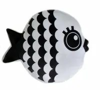 Černobílý polštářek ryba