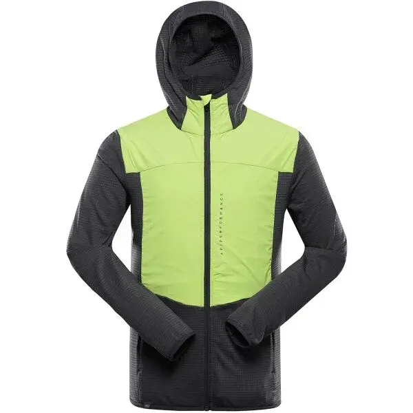 ALPINE PRO ZOLL Pánska športová mikina, čierna, veľkosť