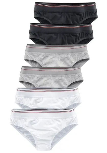 H.I.S Nohavičky  sivá melírovaná / čierna / biela