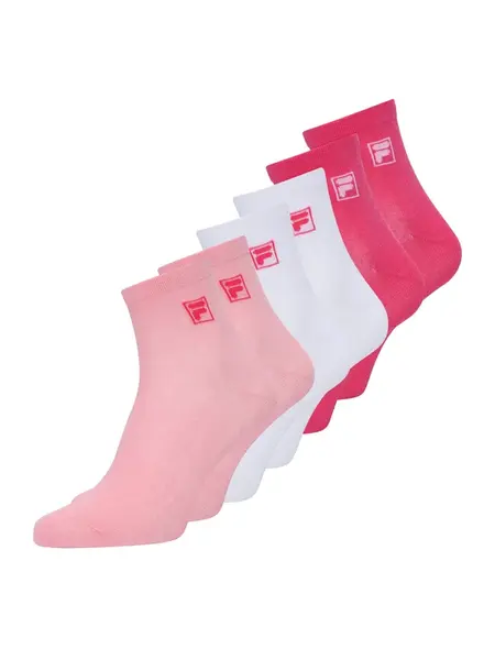 FILA Ponožky  ružová / ružová / červená / biela