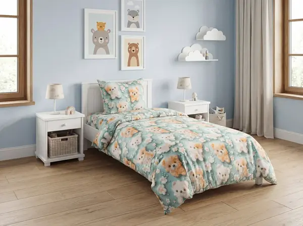 Detské obliečky z mikrovlákna PUPPIFLORA farebné Rozmer obliečky: 70 x 80 cm | 140 x 200 cm