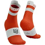 Compressport PRO RACING SOCKS V4.0 RUN HIGH Běžecké ponožky, červená, velikost