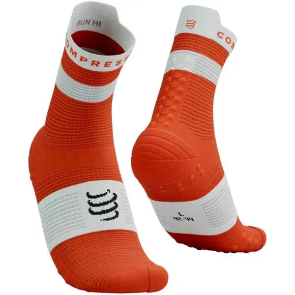 Compressport PRO RACING SOCKS V4.0 RUN HIGH Běžecké ponožky, červená, velikost