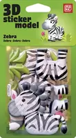 3D Samolepková ZOO - Zebra