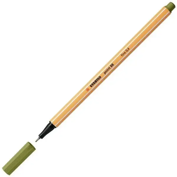 Liner Stabilo point 88 – 37 matná zelená