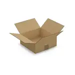 25 x Kartonová krabice 250x250x100mm, hnědá, klopová,třívrstvá vlnitá lepenka (3VVL) | RAJA