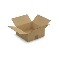 25 x Kartonová krabice 250x250x100mm, hnědá, klopová,třívrstvá vlnitá lepenka (3VVL) | RAJA