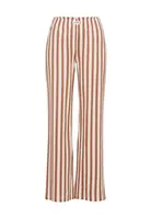 LSCN by LASCANA Pyžamové nohavice  svetlobéžová / hnedá