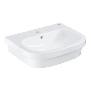 Grohe Euro Ceramic umývadlo na dosku 60x48 cm alpská biela otvor pre batériu uprostred 39337000 G39337000
