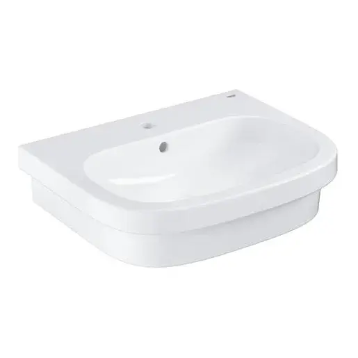 Grohe Euro Ceramic umývadlo na dosku 60x48 cm alpská biela otvor pre batériu uprostred 39337000 G39337000
