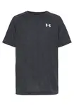 UNDER ARMOUR Funkčné tričko  čierna melírovaná / biela
