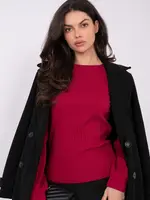 Bordová halenka s dlouhým rukávem