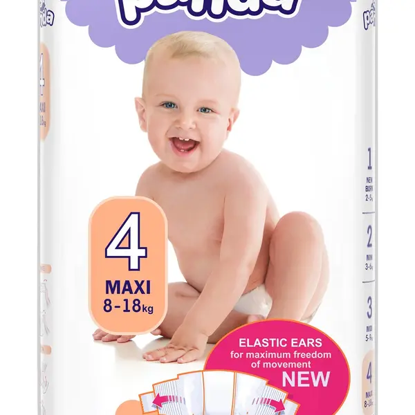PANDA Maxi dětské pleny  8-18 kg 42 ks