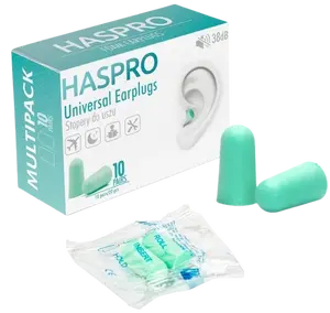 HASPRO Multi10 Špunty do uší, mátové 20 ks