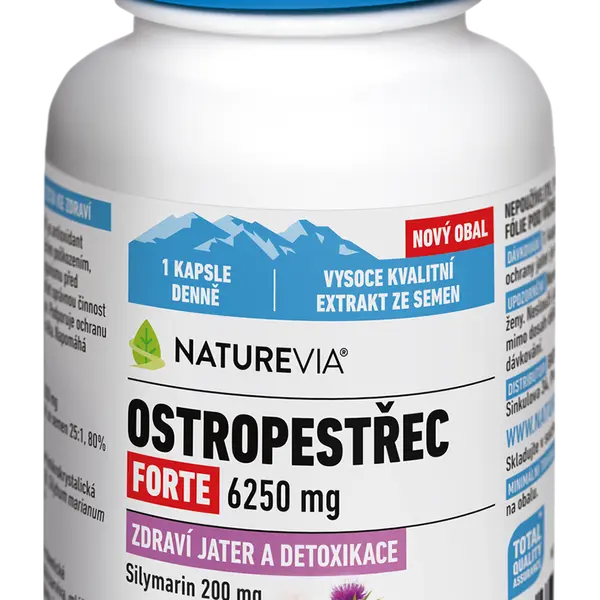 NATUREVIA Ostropestřec forte 60 kapslí