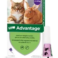 ADVANTAGE Velké kočky 80 mg + králíci spot-on 0.8 ml