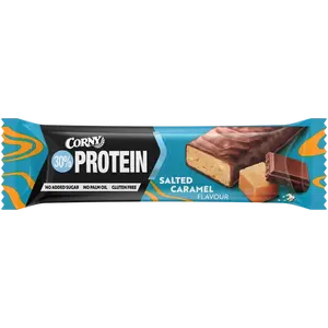 CORNY Protein 30 % proteinová tyčinka slaný karamel 50 g