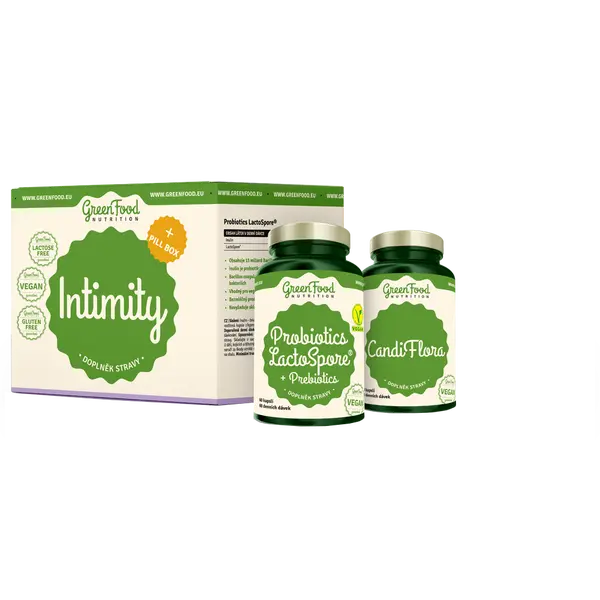 GREENFOOD NUTRITION Intimity + Pillbox 150 kapslí