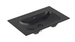 Villeroy & Boch Finion - Umývadlo nábytkové 80x50 cm, skrytý prepad, otvor na batériu, CeramicPlus, Pure Black 416484R7
