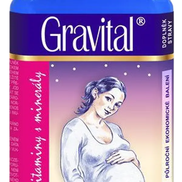 VITAHARMONY Gravital pro těhotné a kojící ženy 180 tablet