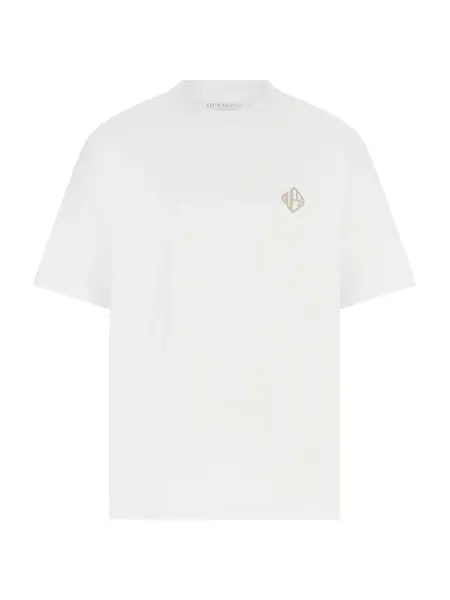 GUESS Tričko  tmelová / biela