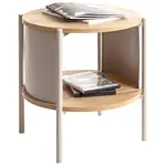 ODKLÁDACÍ STOLEK, barvy dubu, kašmírová