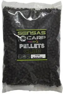 Sensas pelety club black fish 800 g - 4 mm