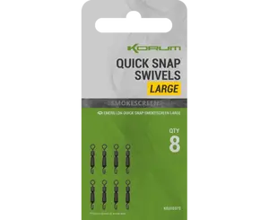 Korum obratlík smokescreen quick snap swivel - small
