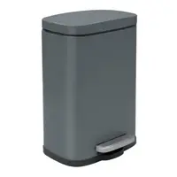 Spirella Spirella pedálový odpadkový kôš akira matná šedá oceľ soft-close 12 l 10.21560