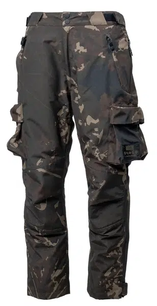 Nash kalhoty zero tolerance helluva waterproof trousers camo - s