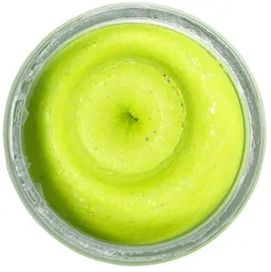 Berkley těsto na pstruhy natural glitter troutbait česnek - třpytivá chartreuse