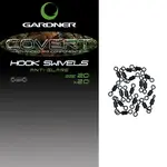 Gardner obratlíky covert mini rig swivels 20 ks-velikost 20