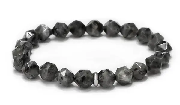 Agato Korálkový náramek z larvikitu MINK150/17