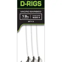 Fox návazce carp ready rigs fluoro d-rig 3 ks - velikost 4
