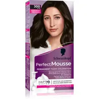 Schwarzkopf Perfect Mousse permanentní barva na vlasy odstín 300 Černohnědý 1 ks