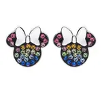 Disney Hravé stříbrné náušnice pecky Minnie Mouse E903207SRML