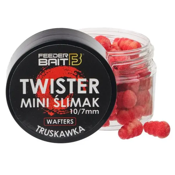 Feederbait twister mini šlimak wafters 10/7 mm 25 ml - jahoda