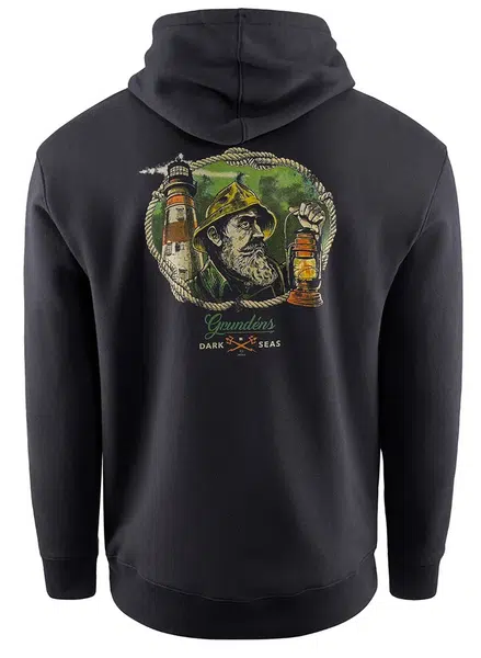 Grundéns mikina dark seas x grundens watchman hoodie black - xxxl