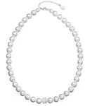 Evolution Group - Pavona Perlový náhrdelník s korálkem s krystaly Swarovski 32011.1