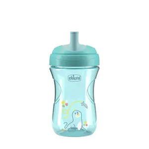 CHICCO Hrneček Advanced se slámkovým náústkem teal, 12m+