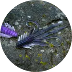 Redbass gumová nástraha nymfa deep purple - xl 130 mm
