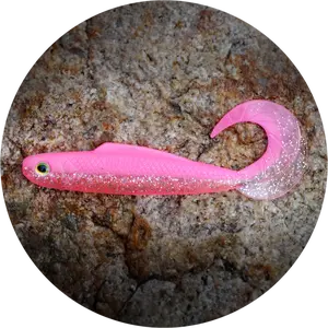 Redbass gumová nástraha twister kixter pink g uv - xx 155 mm