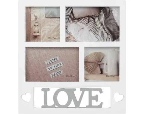 Fotorámik pre 4 ks foto Love 28,5x30 cm%