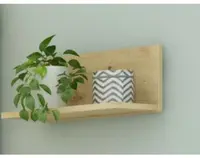 Nástenná polica Carlos, dub artisan, 40 cm%