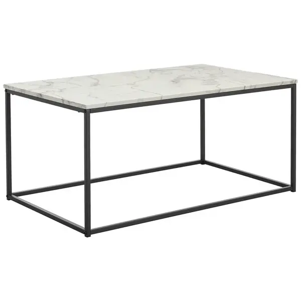 MID.YOU KONFERENČNÍ STOLEK, černá, bílá, kov, kompozitní dřevo, 100/60/45 cm